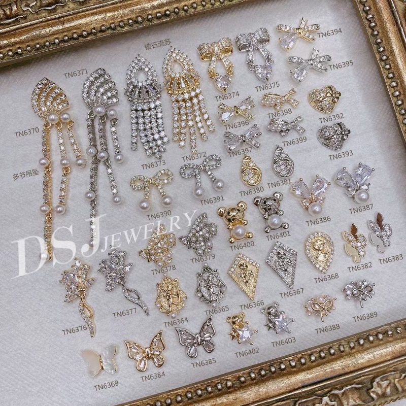 Charm đá cao cấp gắn móng tay nail