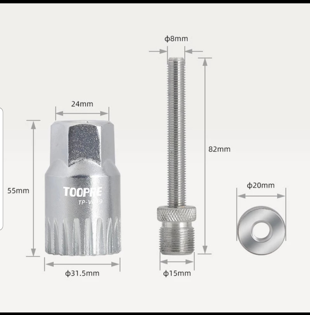Bộ Cảo Trục Giữa Cốt Vuông Toopre