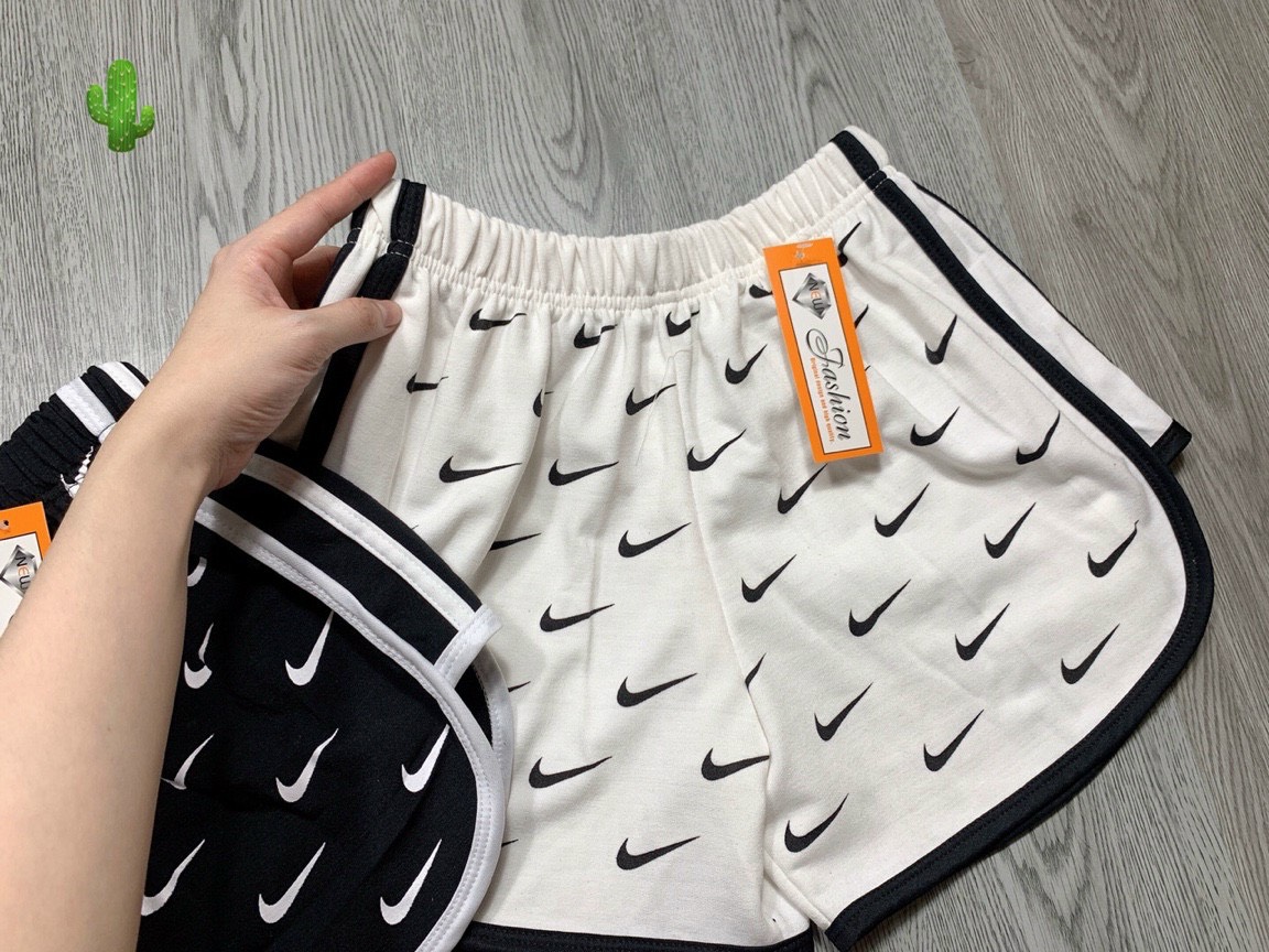 Quần đùi in hình dấu móc toàn quần cực hot , chất thun da cá mềm mịn
