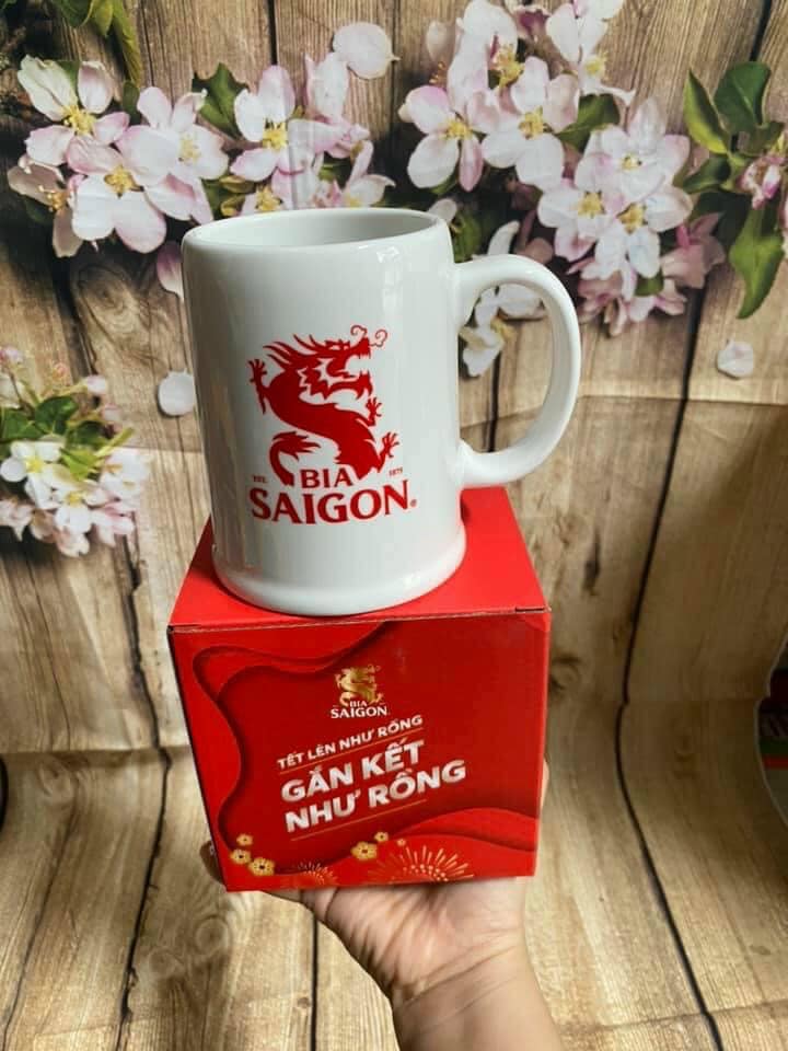 [HCM]Ly sứ Minh Long hàng Quà Tăng Bia Saigòn