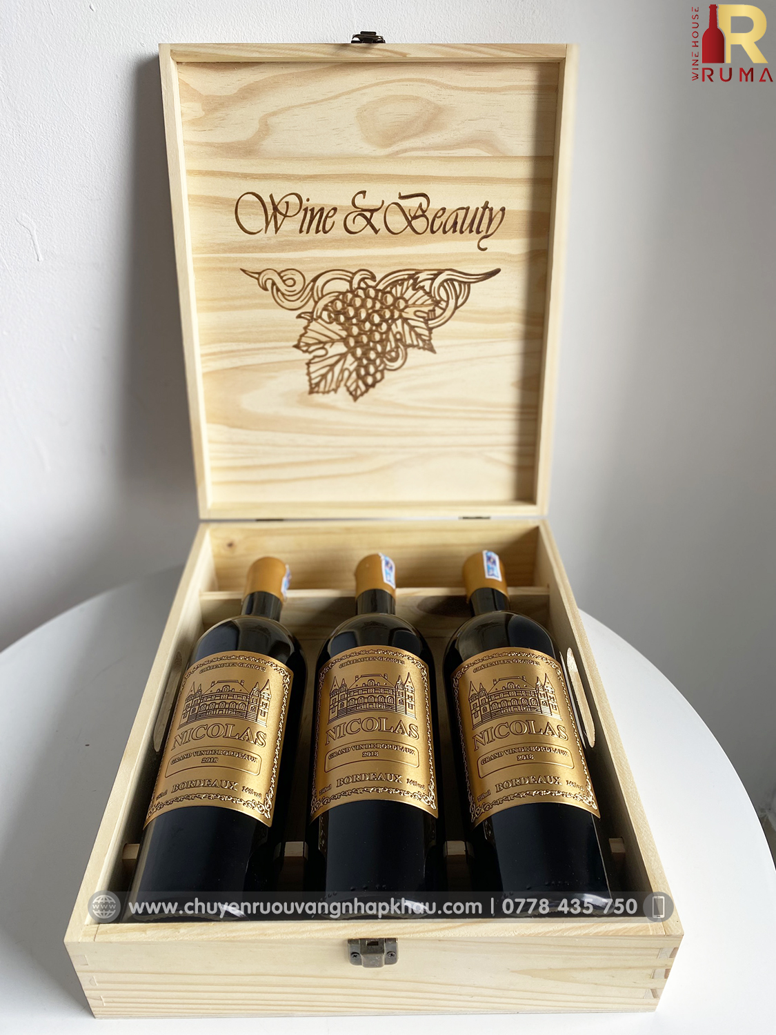 Vang Pháp Nicolas Bordeaux nhập khẩu