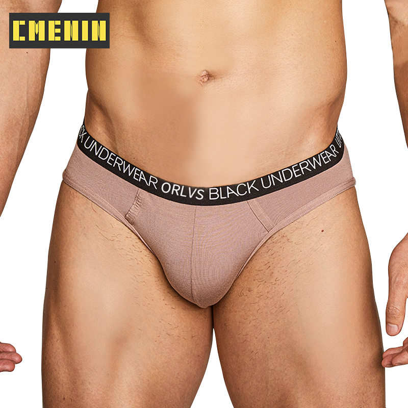[CMENIN Official Store] ORLVS 1Pcs Modal Solid Breathable Underwear Men Jockstrap Briefs Mens Underpants New 2021 OR6103