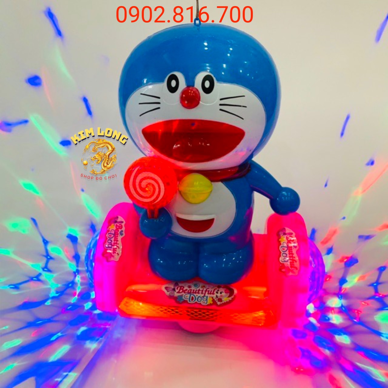 Đồ chơi lồng đèn trung thu cho bé hình DOREMON có pin