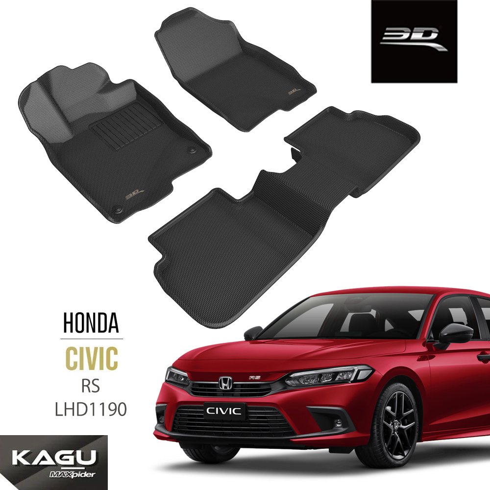 Thảm lót sàn xe ô tô 3D  HONDA CIVIC RS [ 2022 ];