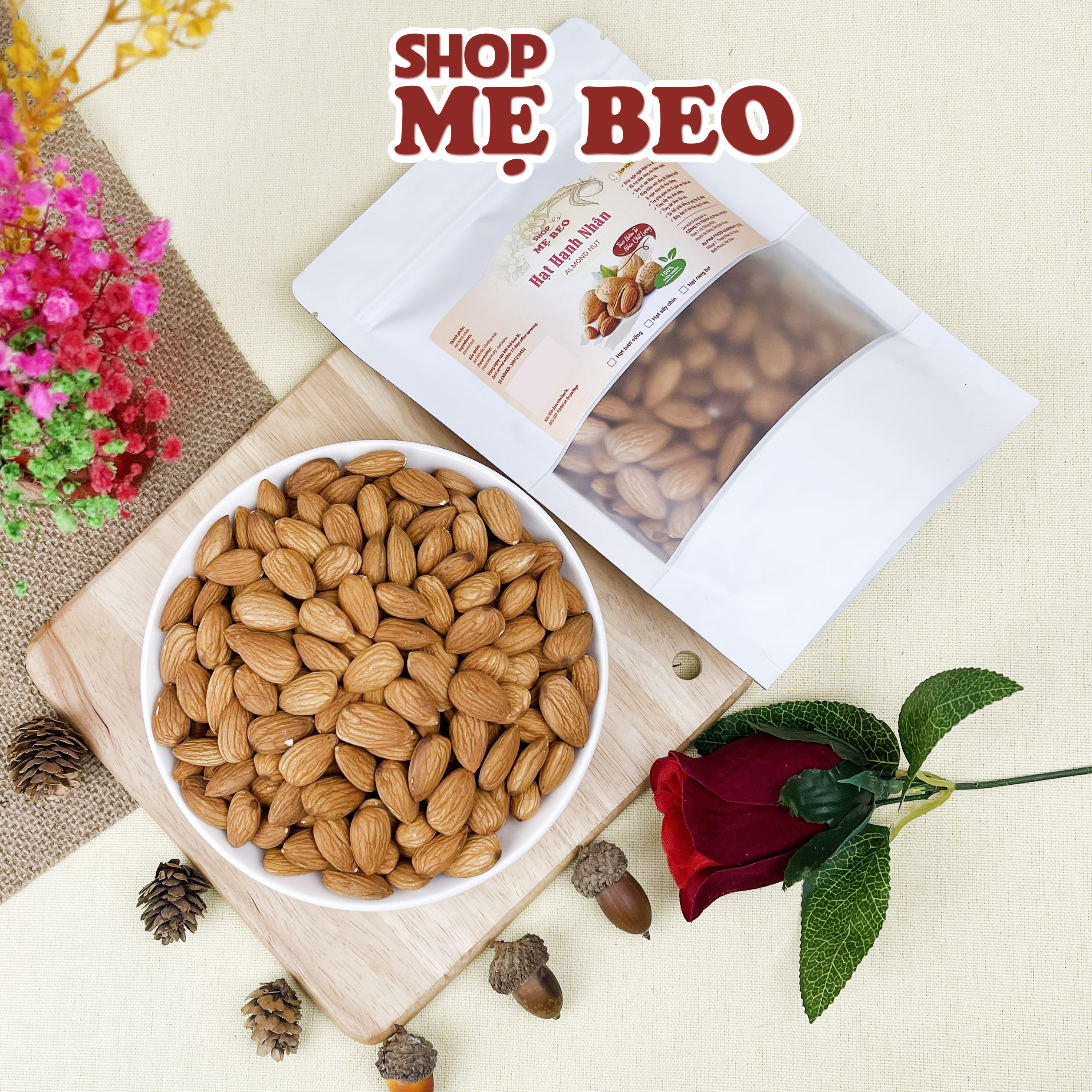 Hạt Hạnh Hạnh Nhân Nhập Khẩu Shop Mẹ Beo