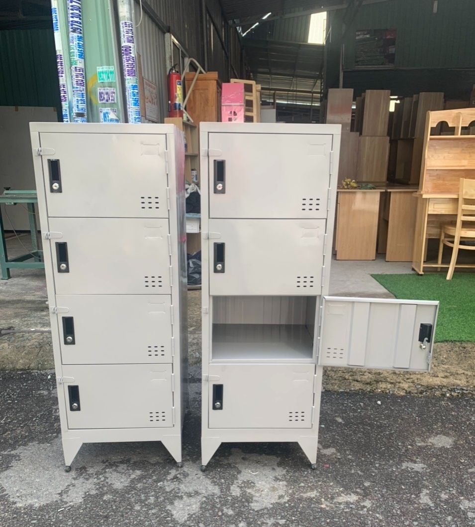 Tủ locker 3 4 5 tầng sơn tĩnh điện nhỏ gọn, sắt dày dặn có khóa riêng an toàn đựng đồ cá nhân, tài liệu văn phòng giá rẻ