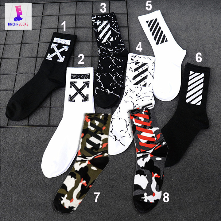 Unisex OW Arrows Short Socks Hip Hop Streetwear Style