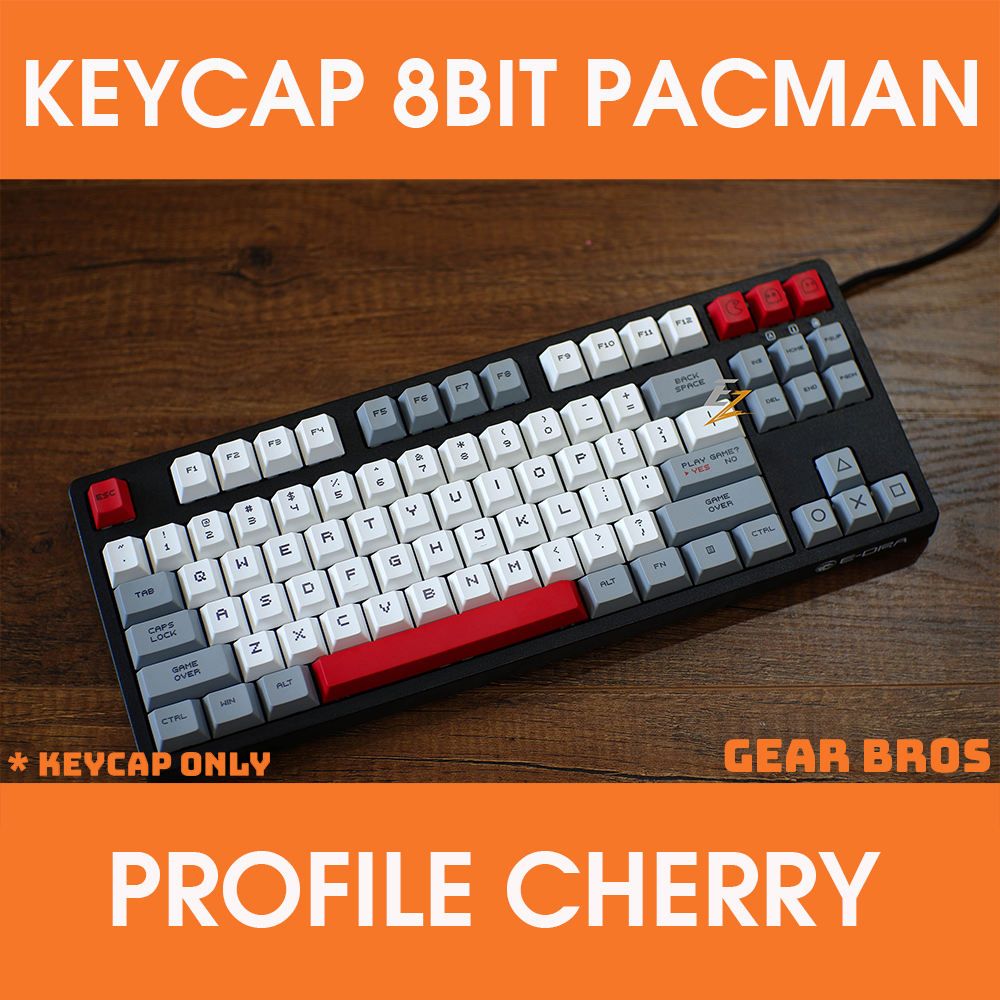 Keycap pacman 8bit cherry thick pbt dyesub 114 phím