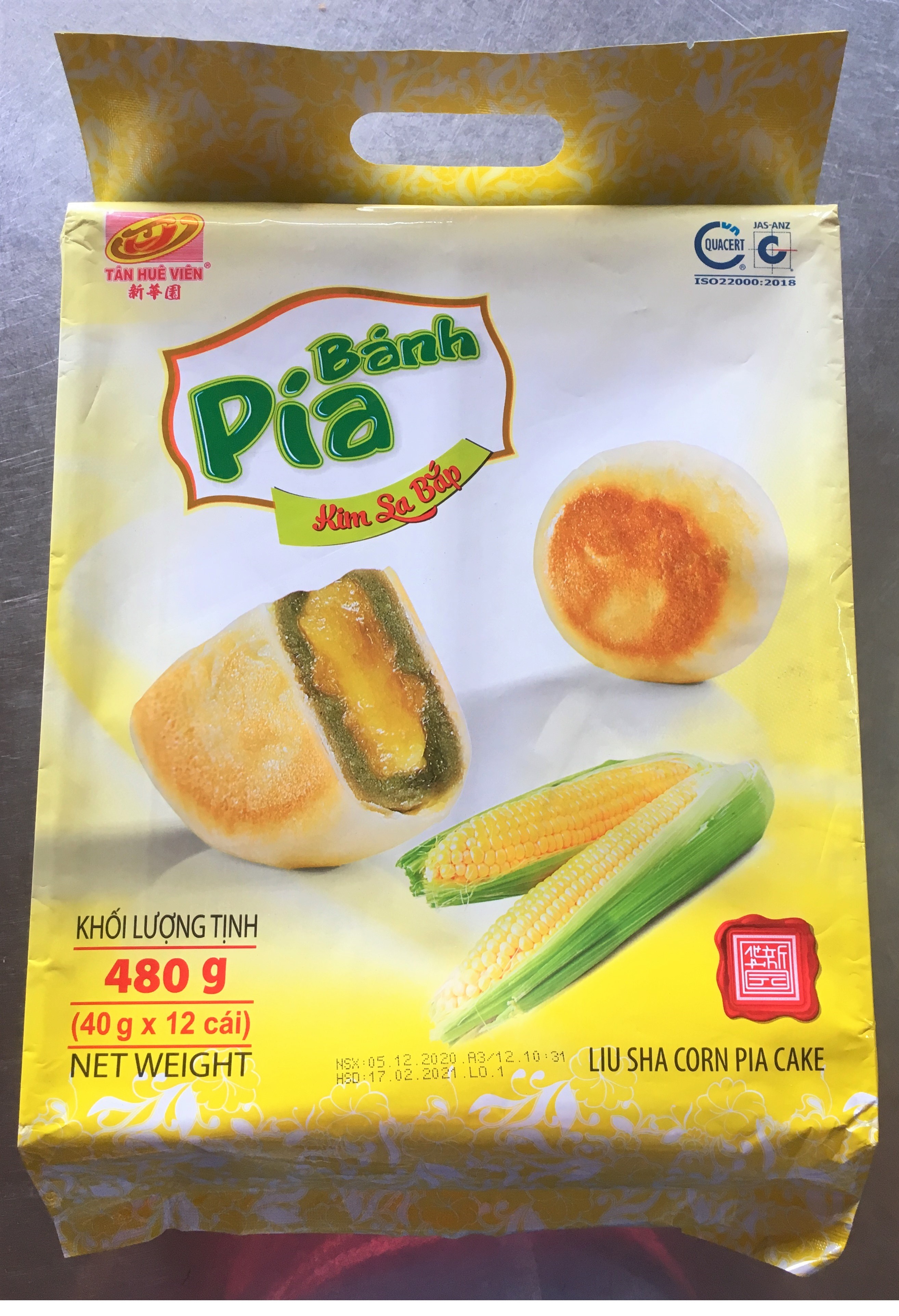 [HCM]Bánh Pía Kim Sa Bắp (Không Trứng Muối)