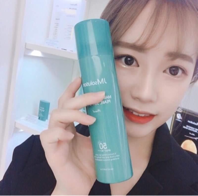 Xịt Chống Nắng JMsolution Ngọc Trai ( màu xanh )