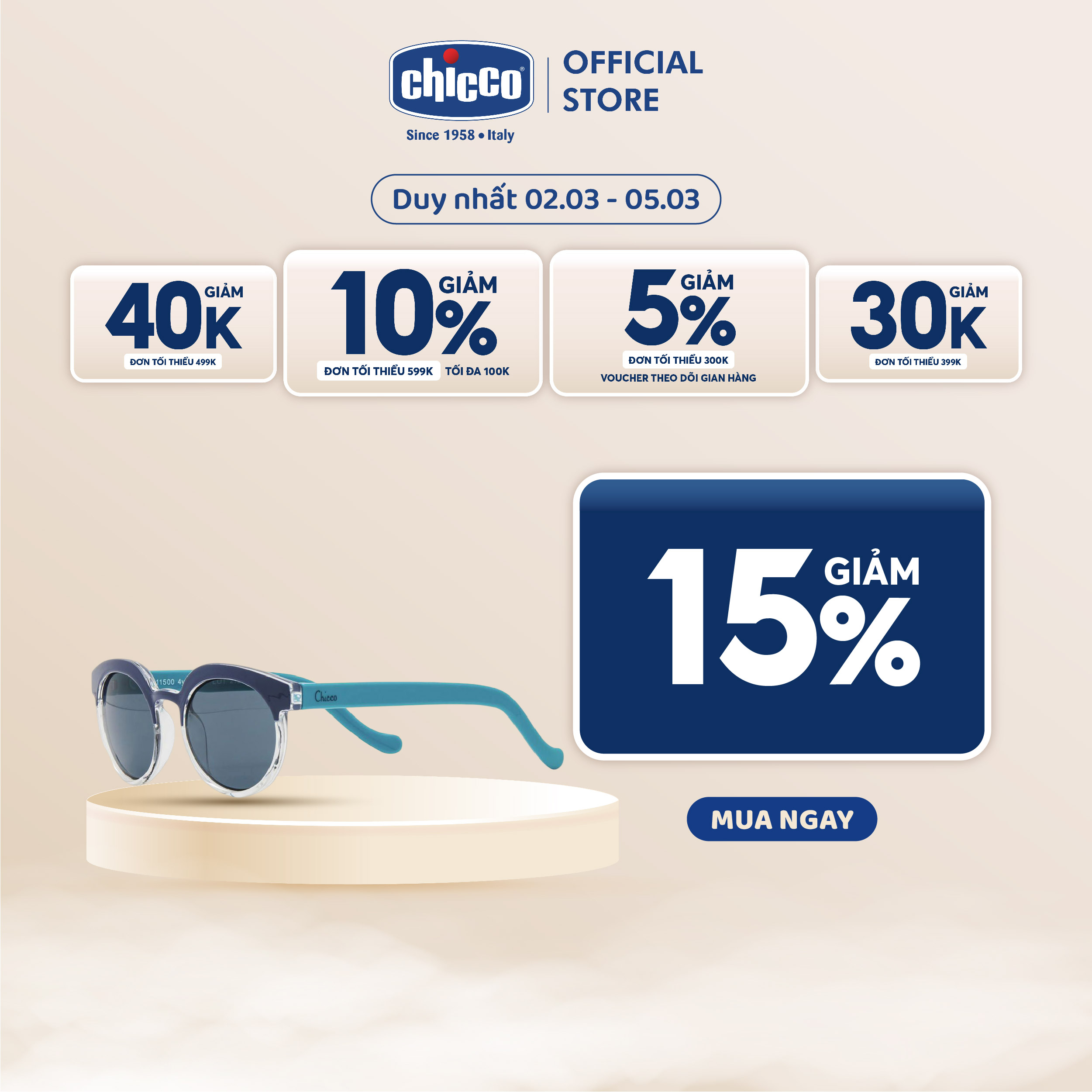 Kính mát chống tia UV Chicco 4Y+