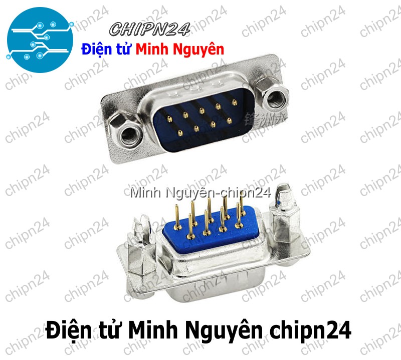 [1 cái] (F143.3) DB9 Đực Chân Thẳng + Ốc - HH002258