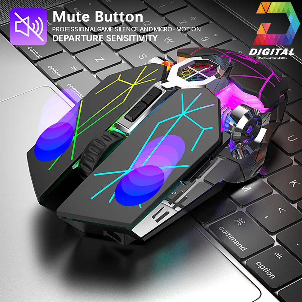Chuột Không Dây Pin Sạc Gaming X13 Chính Hãng