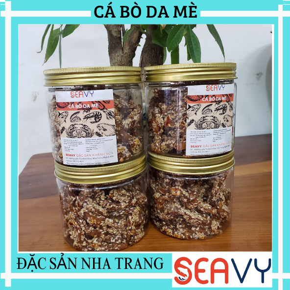 [FREE SHIP]200g cá bò da tẩm mè đặc sản Nha Trang [SEAVY NHA TRANG]