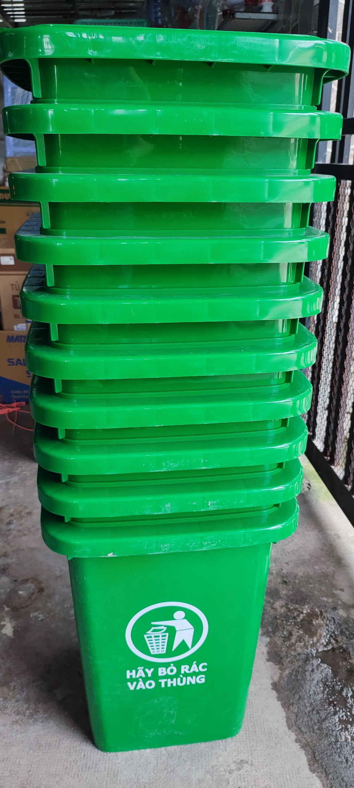 THÙNG RÁC CÔNG CỘNG NHỰA 60 LÍT