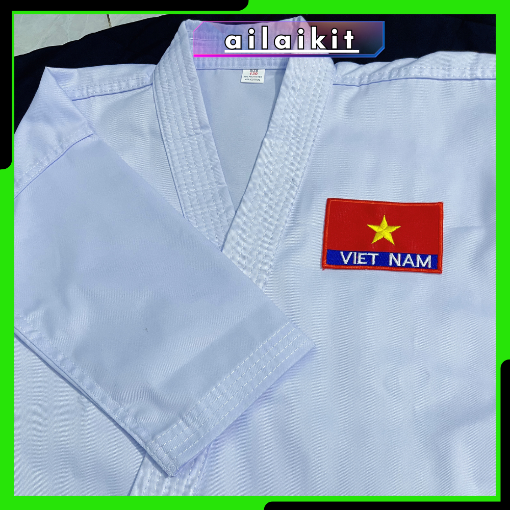 [HCM]{Võ Phục Karate Vải Kaki Ailaikit}  Đồ Võ Karate Loại Tốt Gía Rẻ