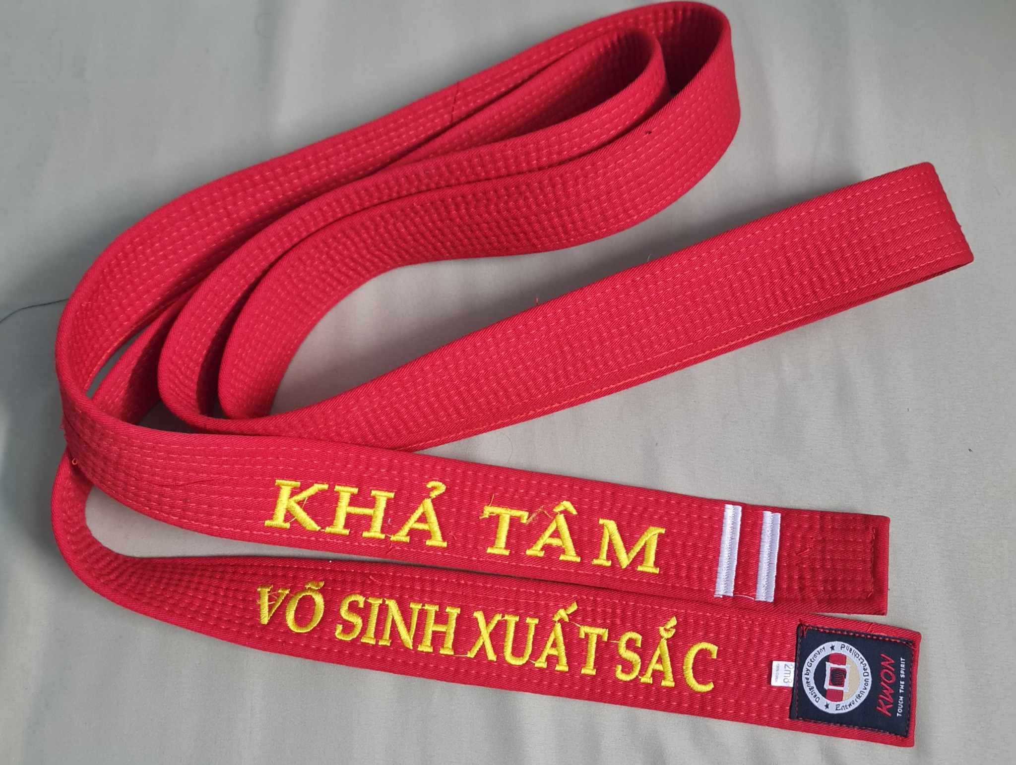 Đai đen/đỏ đen TAEKWONDO loại tốt