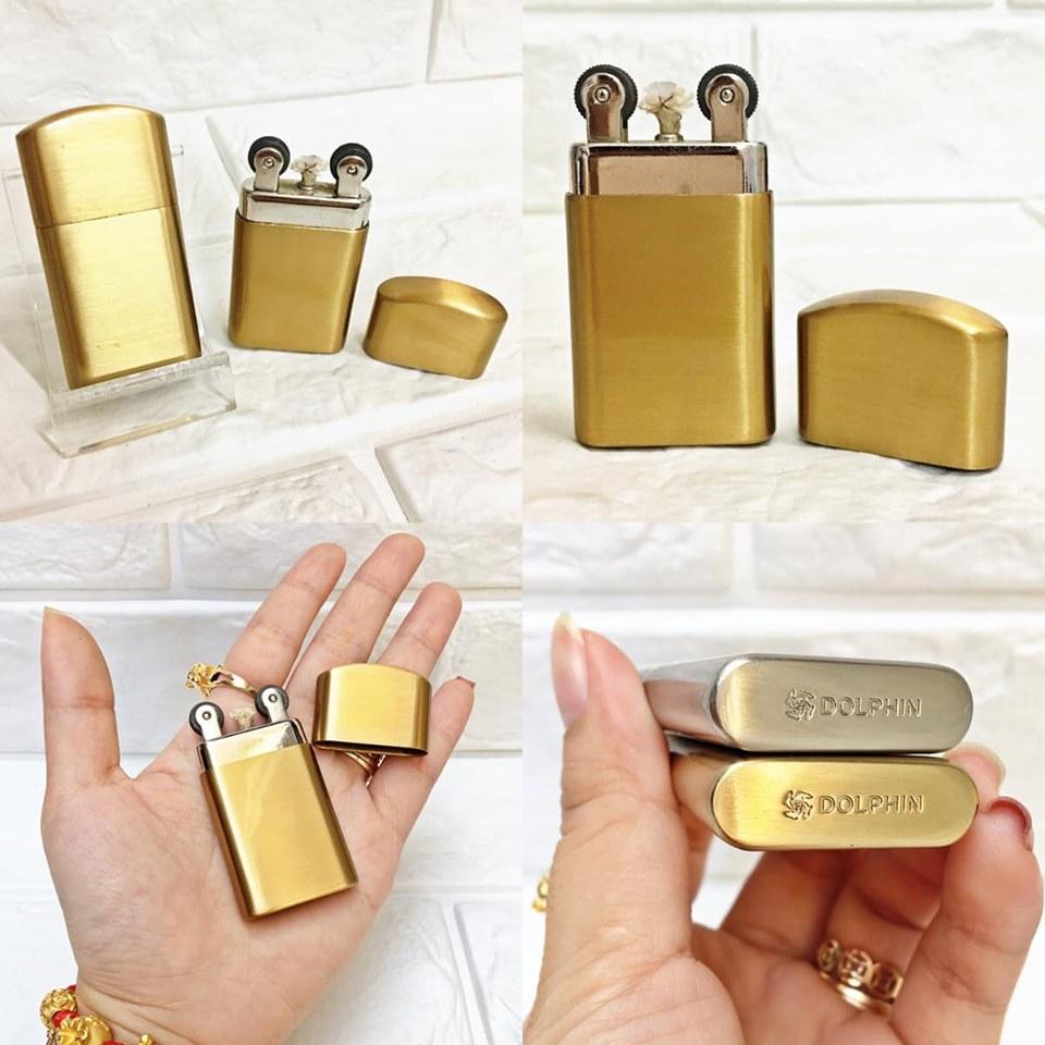 BẬT LỬA DOLPHIN XĂNG ĐÁ CỔ 2 BÁNH XE - (XÀI XĂNG)