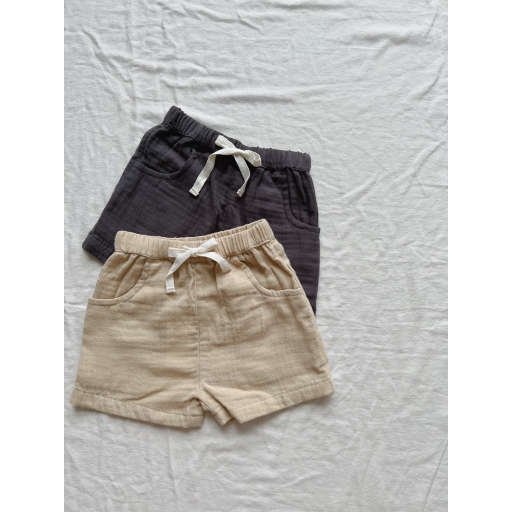 Muslin Leo Shorts Macro & Micro (Quần Đùi Xô Có Túi)