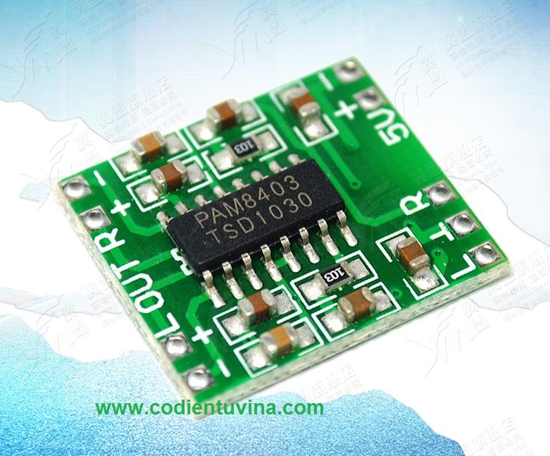 MẠCH KHUẾCH ĐẠI ÂM THANH 3W PAM8403