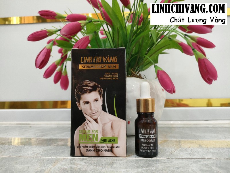 Serum Mụn Dành Cho Nam LINH CHI VÀNG 18ml