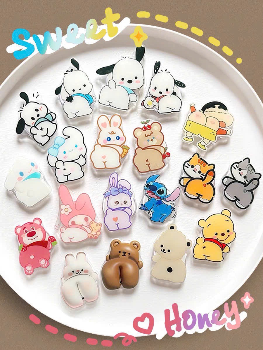 New cute multi-functional pop-iRing hand phone holder stand, shape random pick