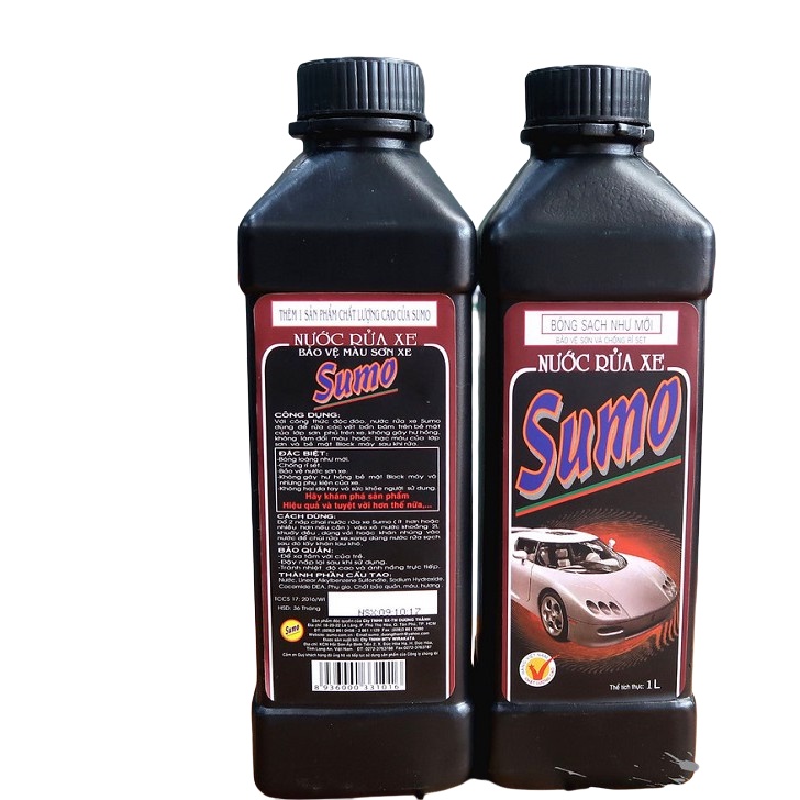 Combo 2 chai nước rửa xe sumo 1l siêu tiết kiệm