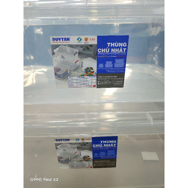 Thùng Chữ Nhật Nhựa Duy Tân Nhiều Size