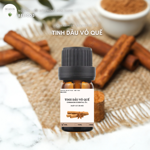 [HCM]Tinh dầu Vỏ Quế Ấn Độ nguyên chất