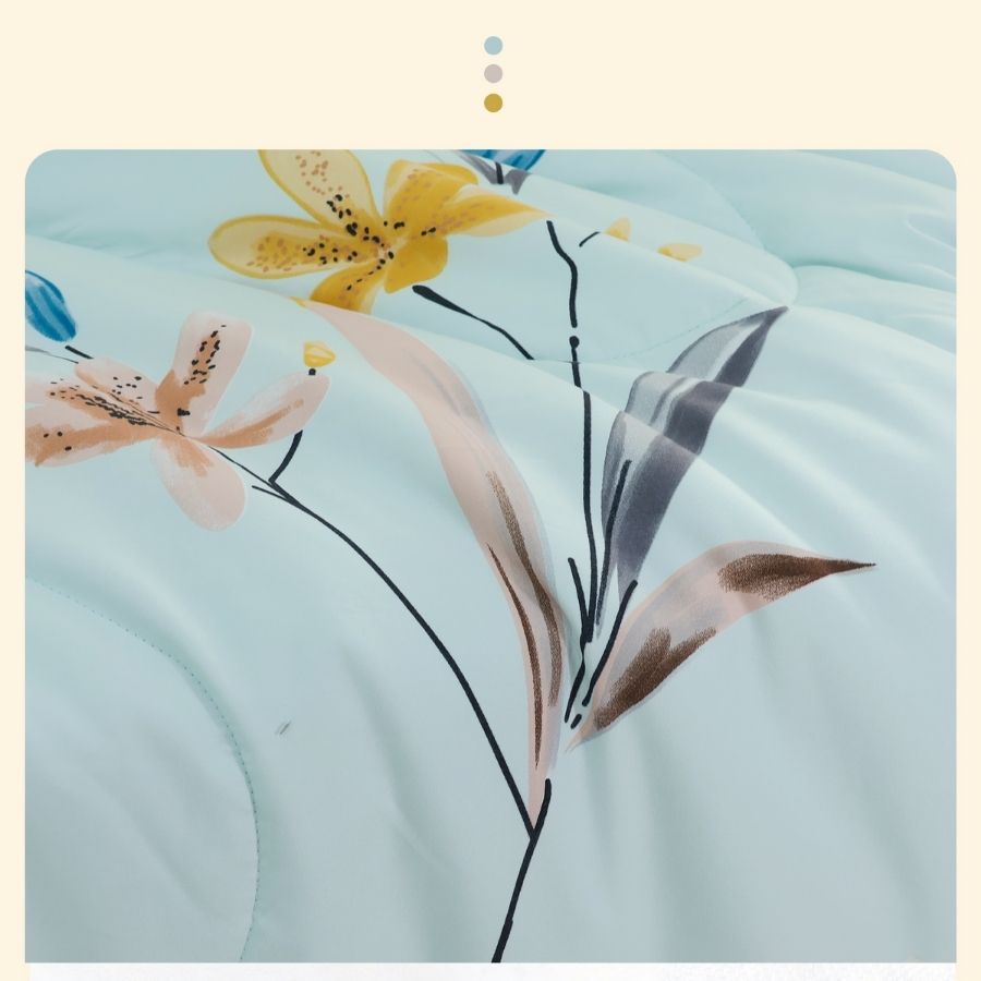 Stefani 5-piece set bed sheet with quilt cover-st200051-m x 2m cotton bedding set, 1m8x2m