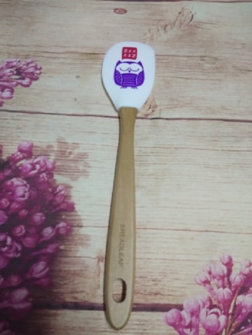 VÉT BỘT, KEM SILICON CÁN GỖ HÌNH THÚ BREADLEAF 32CM