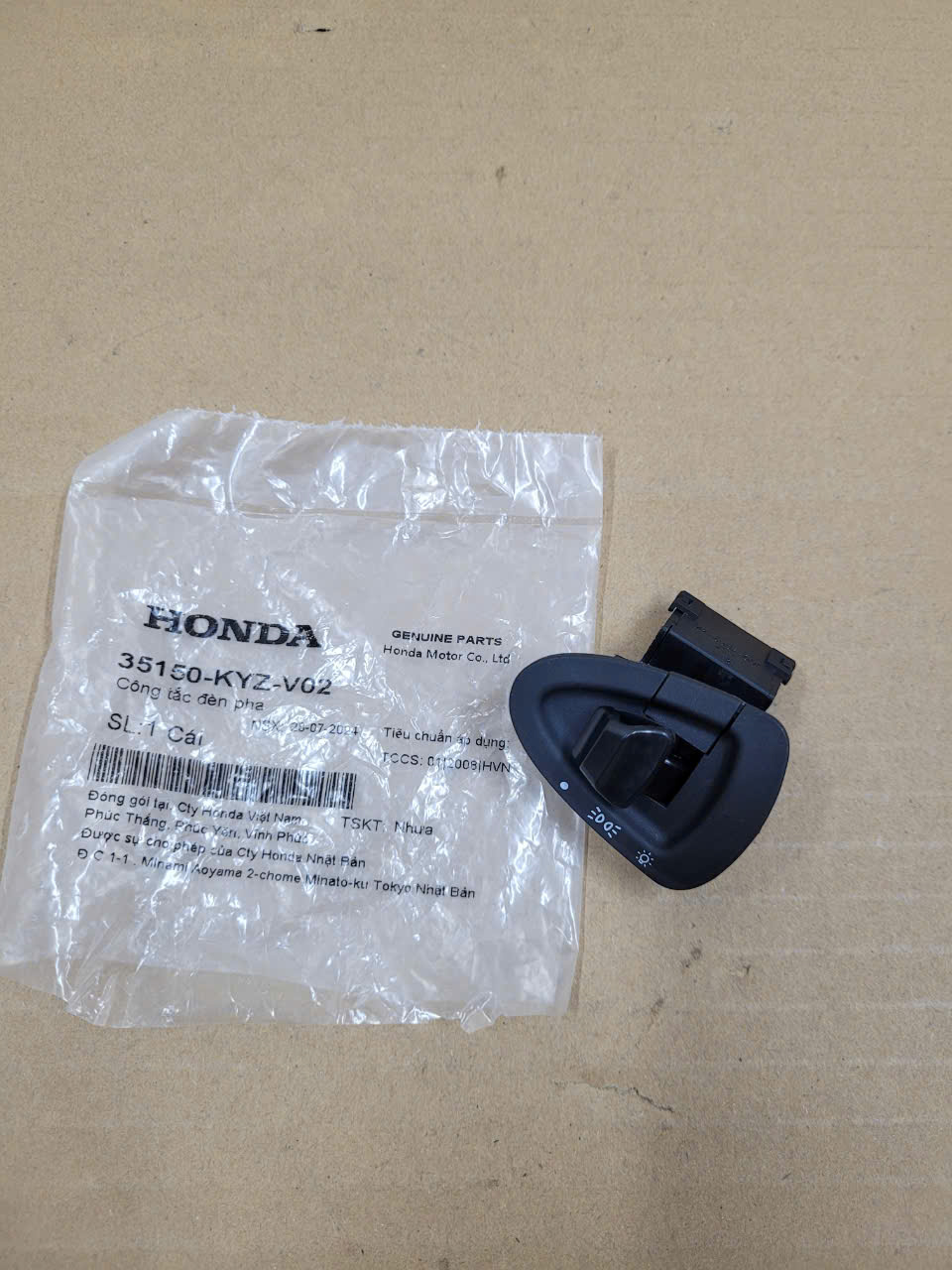 Công Tắc Bật Tắt Đèn Pha Honda Chính Hiệu
