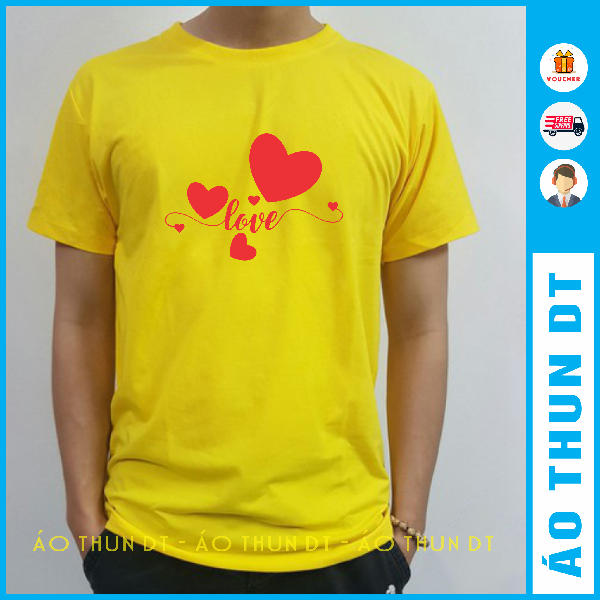 Áo gia đình in chữ LOVE
