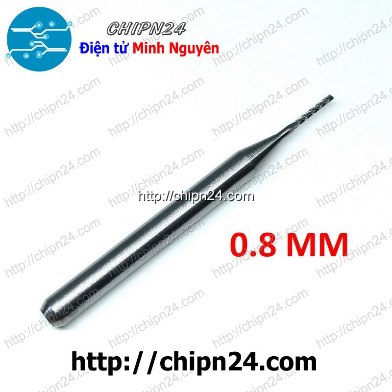 Mũi phay mạch in cnc hợp kim 0.8mm