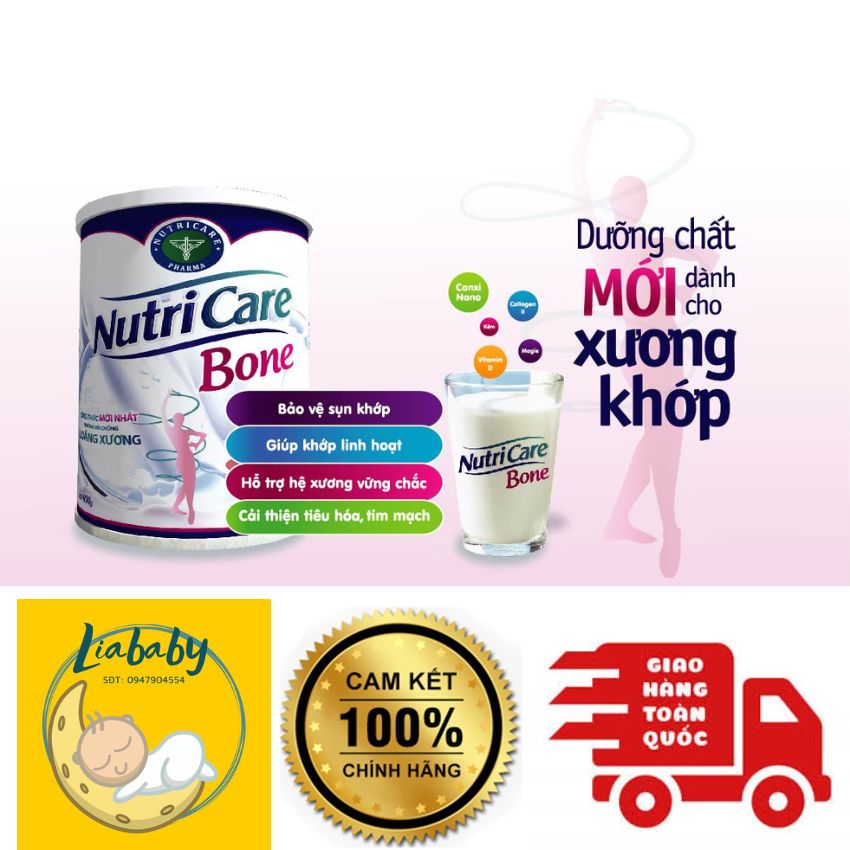 SỮA BỘT NUTRICARE BONE PHÒNG NGỪA LOÃNG XƯƠNG (CAM KẾT HÀNG CHÍNH HÃNG, DATE MỚI 100%)