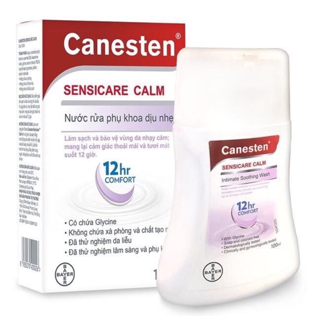 Canesten nước rửa phụ khoa dịu nhẹ 100ml