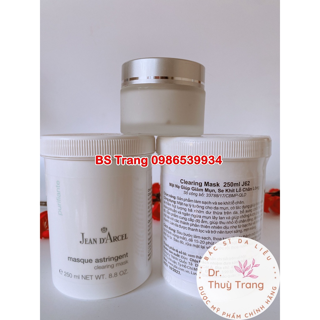 [Chính hãng] Mặt nạ đất sét cho da dầu mụn Jean D’Arcel Clearing Mask 50ml - 250ml