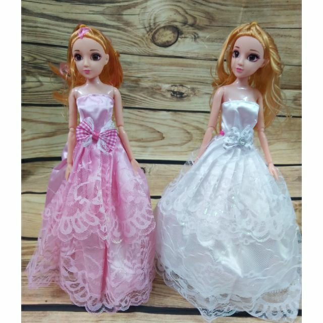 [HCM]Búp bê khớp mắt ngọc tóc bồng đầm dạ hội