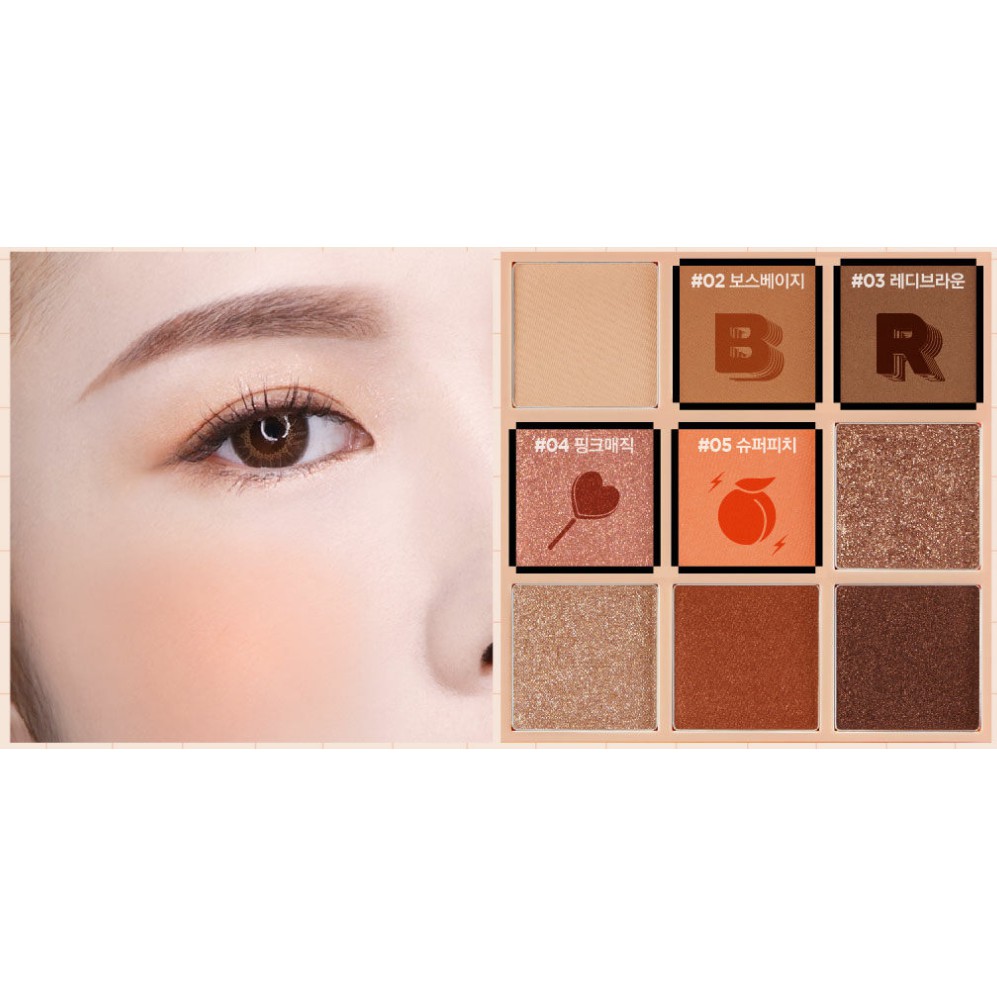 Bảng Phấn Mắt 9 Màu Lilybyred Mood Cheat Kit