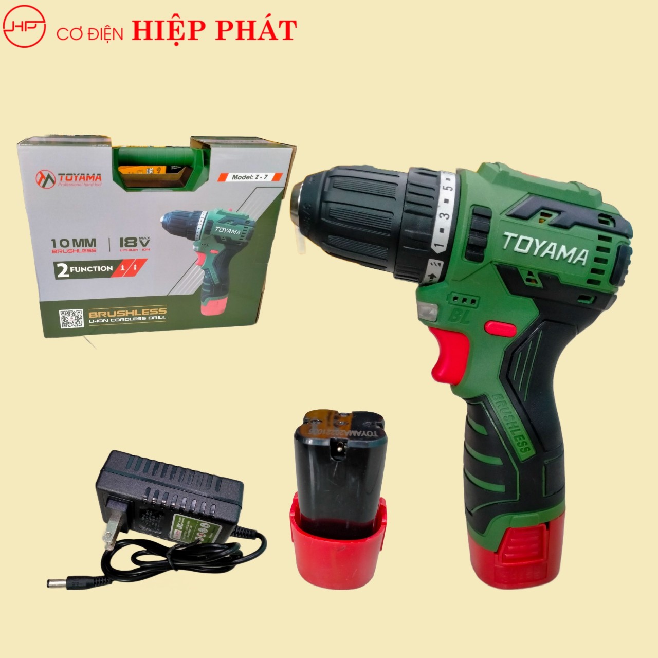 Máy khoan pin 18V Toyama