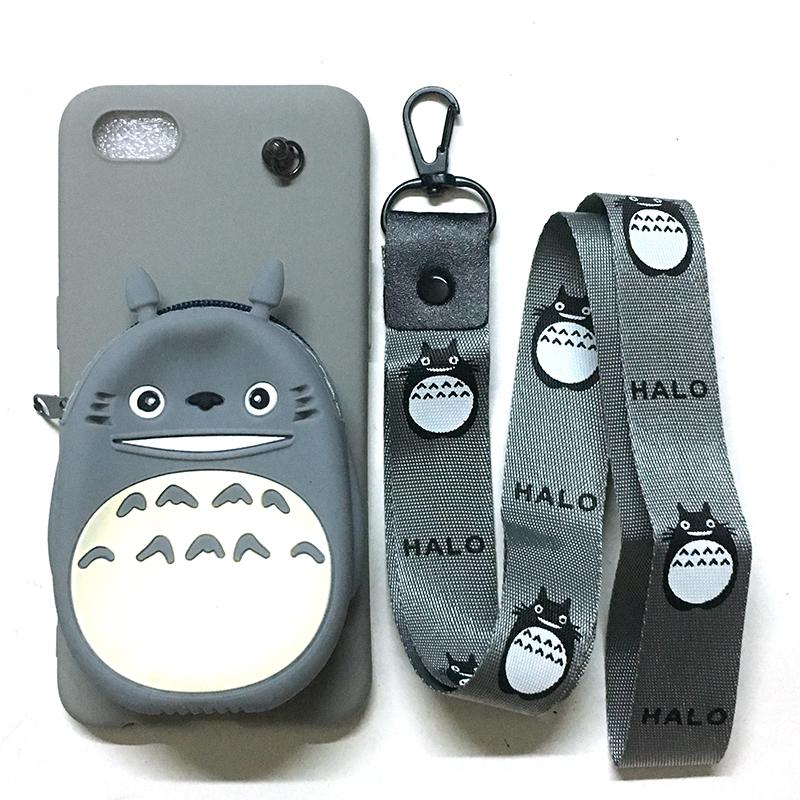 Ốp Lưng Thú Túi Realme C2 kèm dây đeo (hình dẻo)