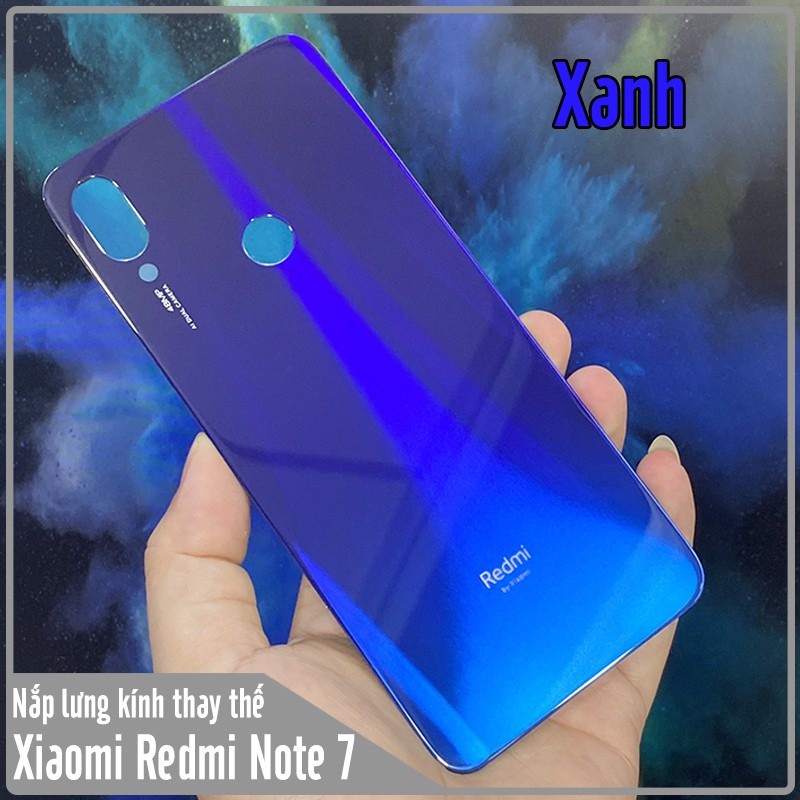 Nắp lưng kính Xiaomi Redmi 7 đủ màu