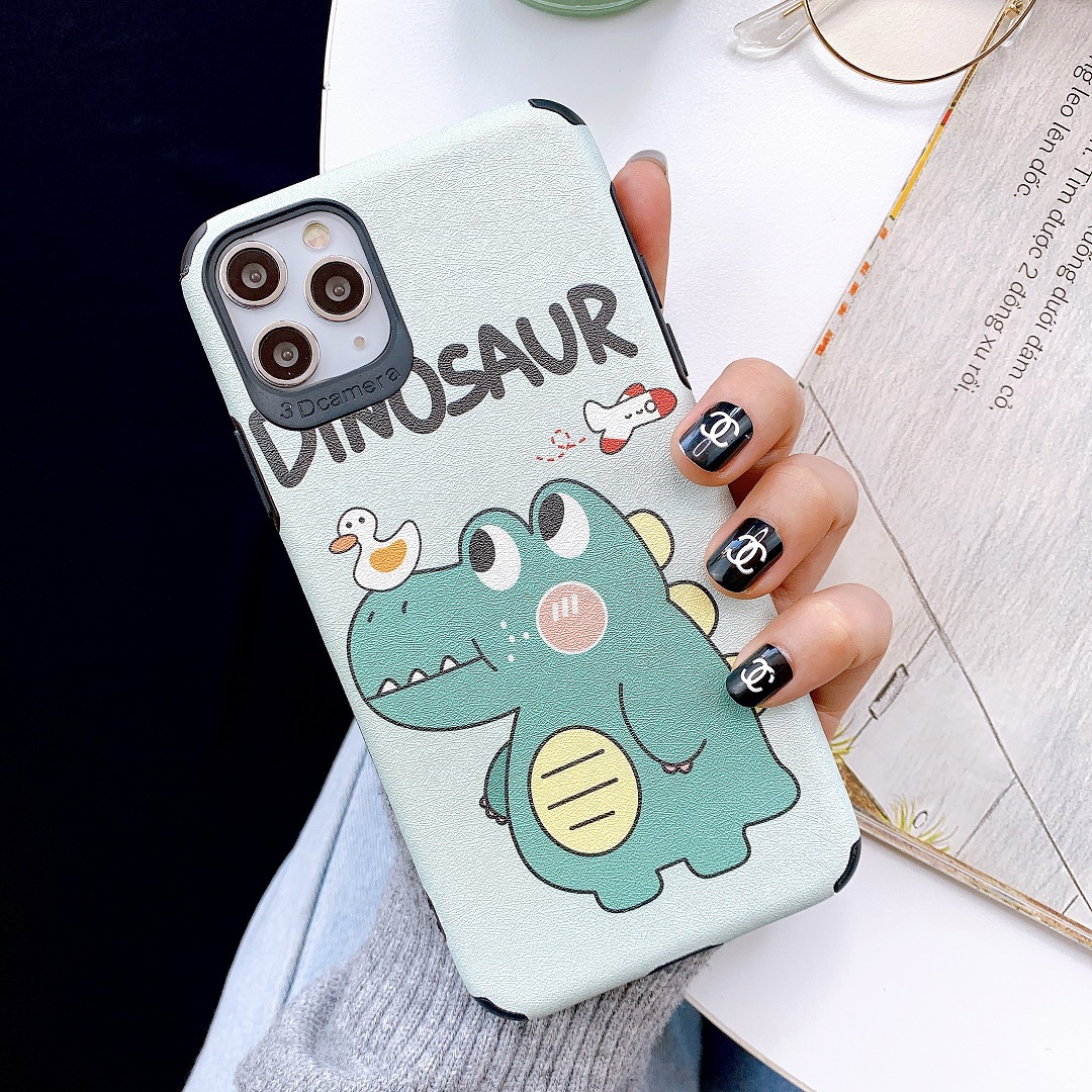 Ốp Lưng Da IMD Dino x Duck