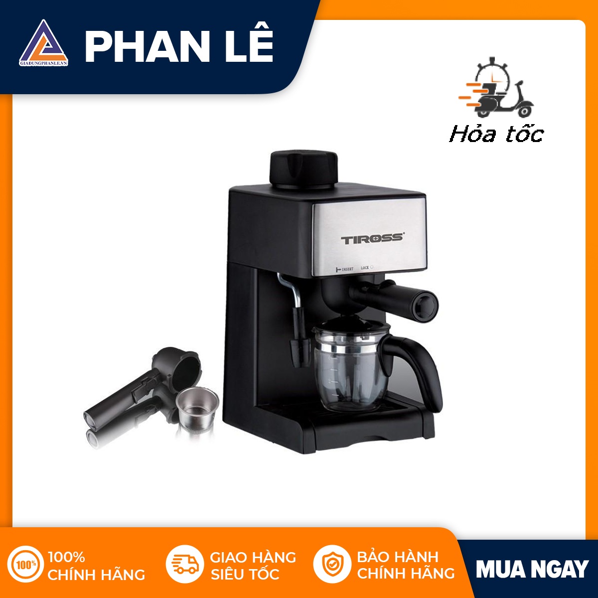 Máy pha cà phê Espresso Tiross TS621