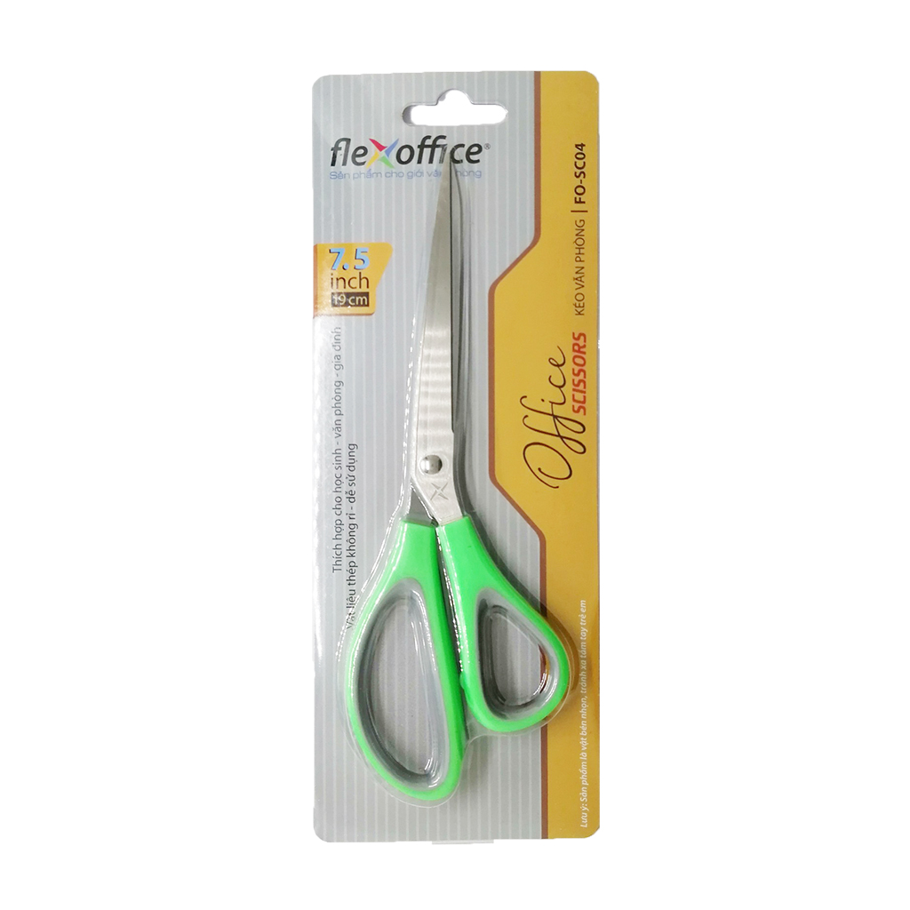 Kéo Văn Phòng Thiên Long Flexoffice 19cm FO-SC04