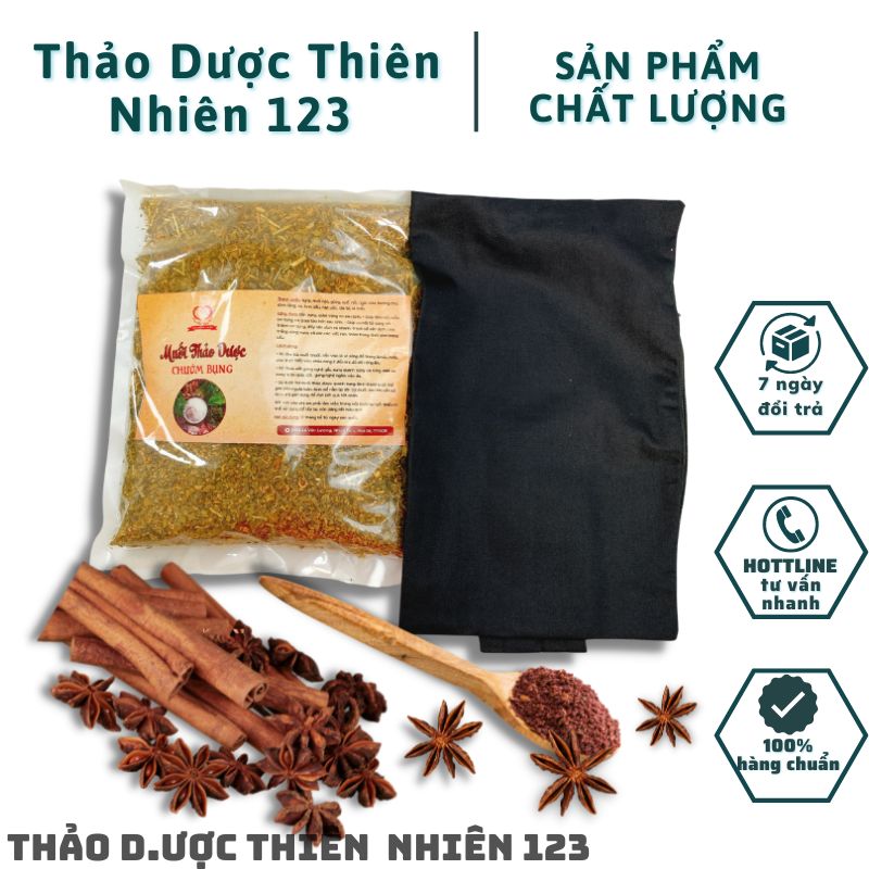 Muối thảo d.ược chườm bụng – giúp săn chắc vòng eo