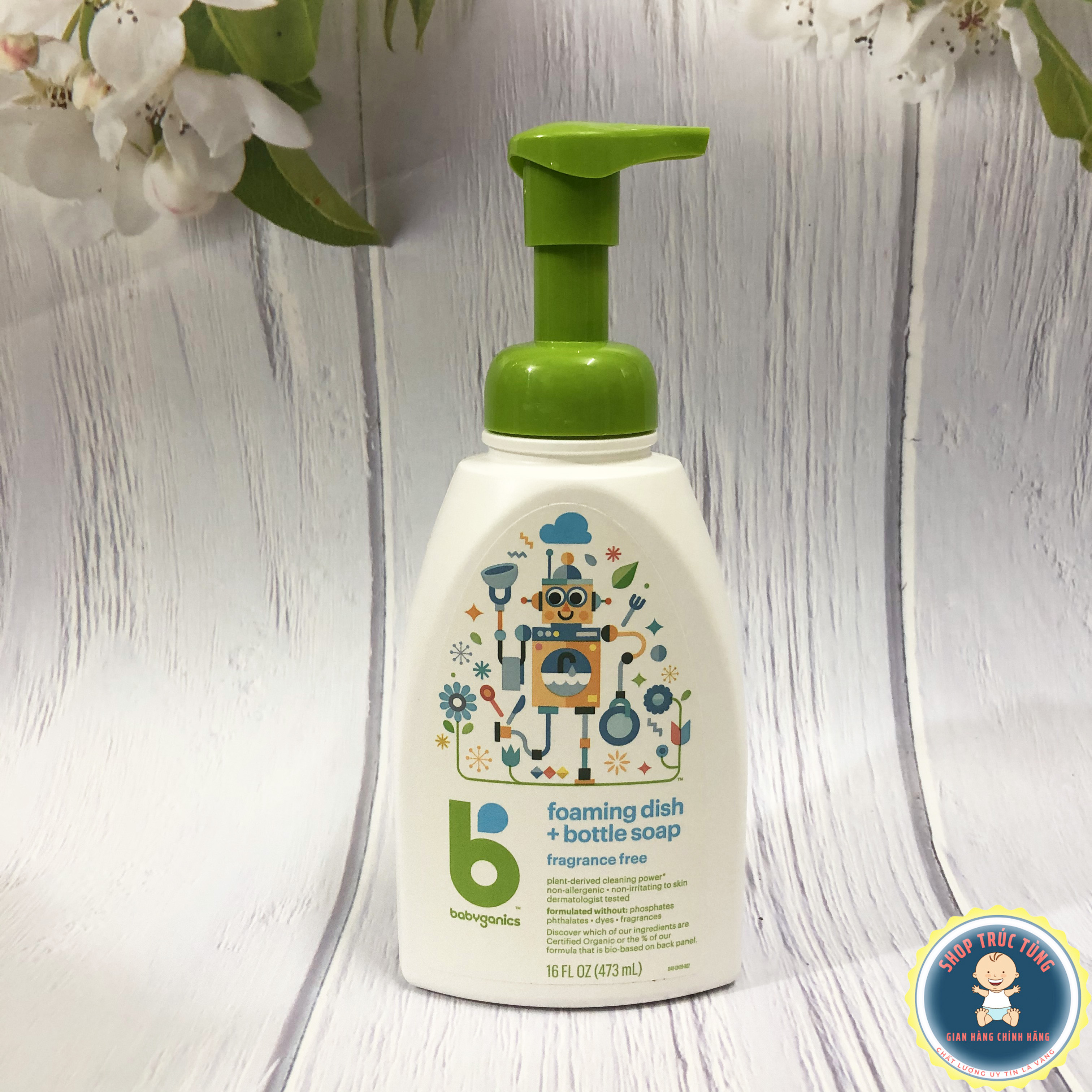 NƯỚC RỬA BÌNH SỮA BABYGANICS( USA) 473ml