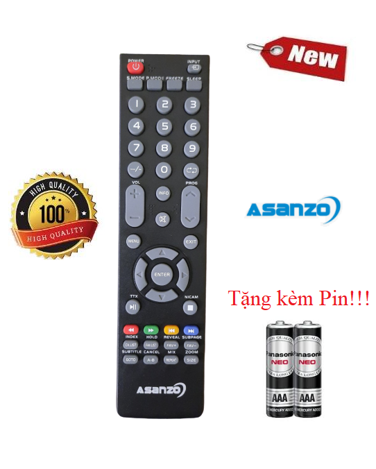 Điều khiển tivi Asanzo các dòng Asanzo LED/LCD Smart TV- Hàng tốt