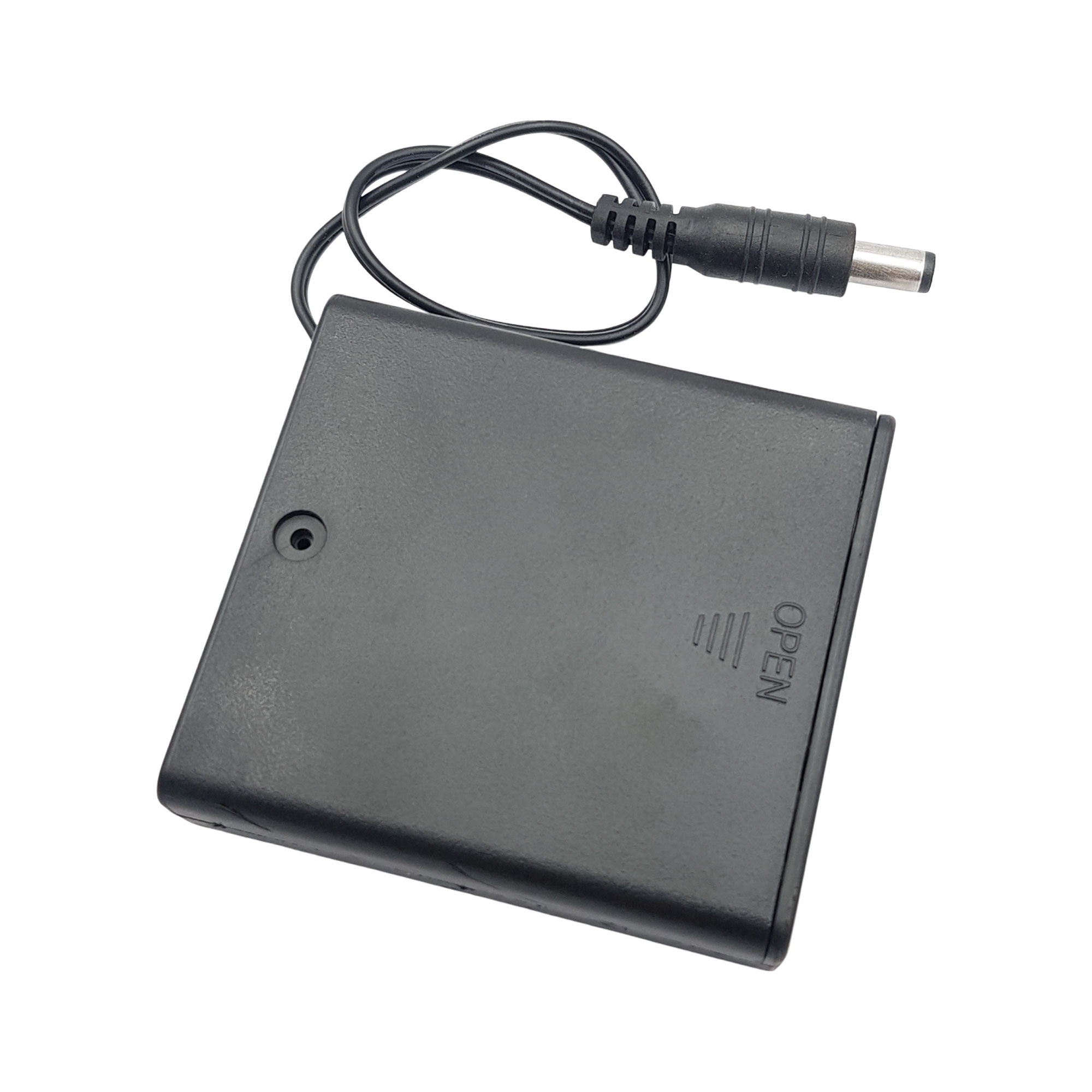 Hộp đế 4 pin AA có nắp và công tắc