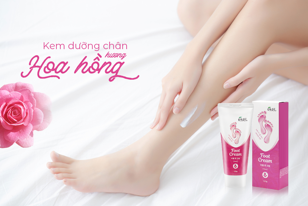 [HCM]Kem dưỡng da chân hoa hồng Ekel - Ekel Foot Cream Rose